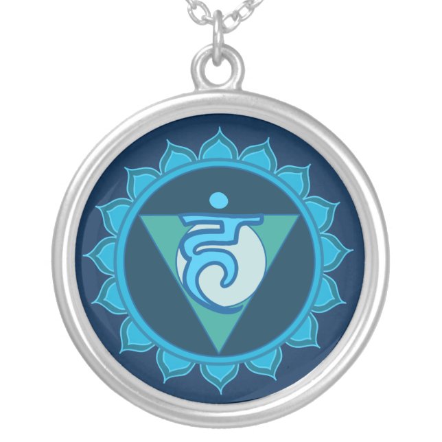Throat Chakra Visuddha Blue Necklace (Front)