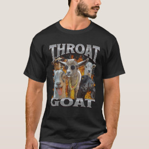 Throat Goat Funny Offensive Adult Humor Bootleg Y2 T-Shirt