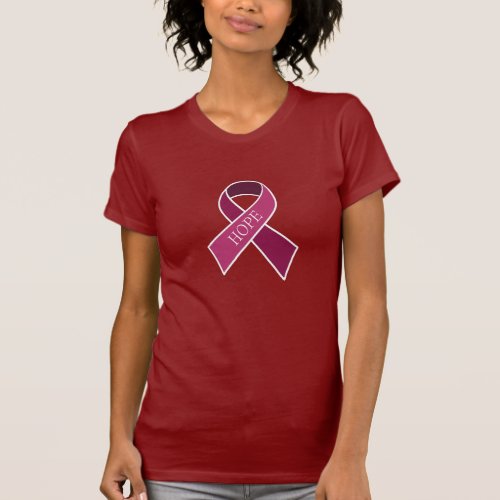 Throat Neck Head Cancer Awareness Ribbon Shirt