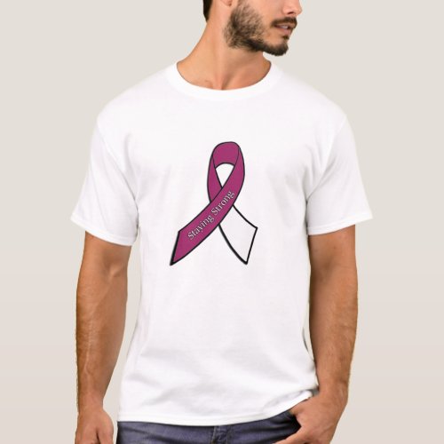 Throat Neck Head Cancer Awareness Ribbon Shirt