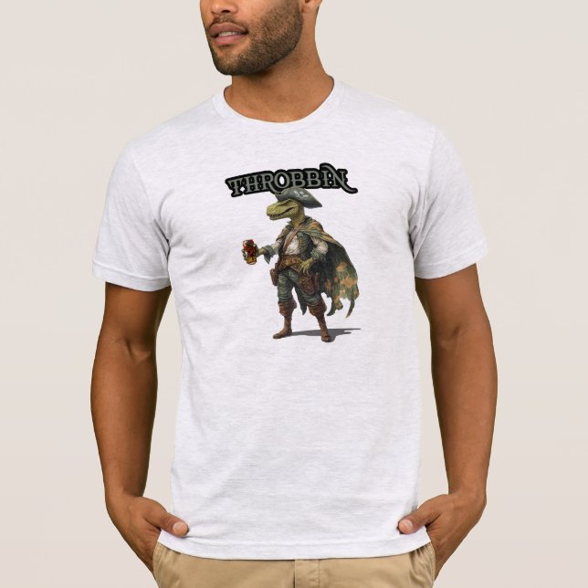 Throbbin Dinosaur Pirate Shirt (Front)