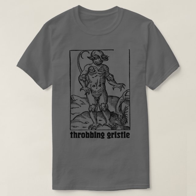 Throbbing Gristle Punk Industrial Design T-Shirt (Design Front)