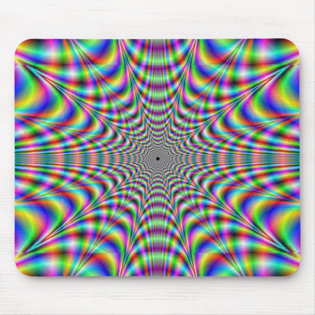 throbbing - optical illusion mouse pad (Front)