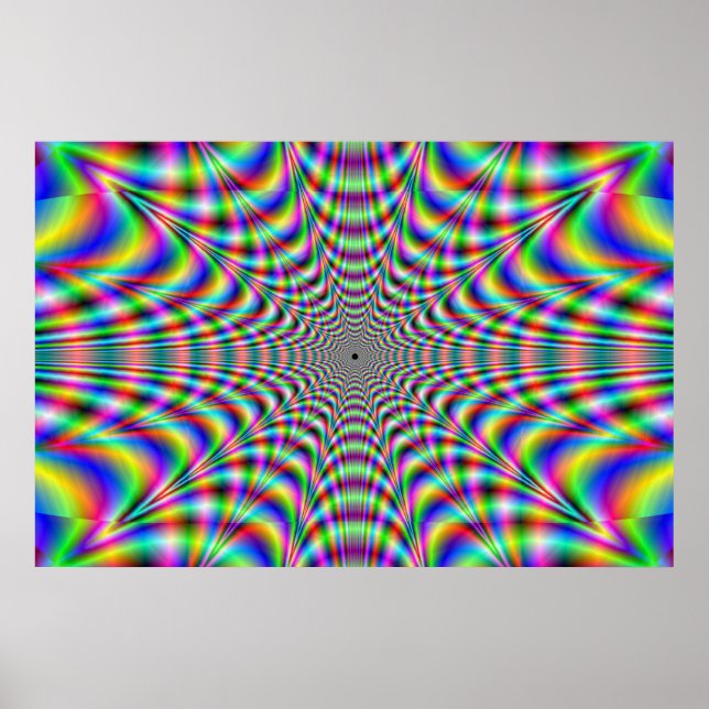 throbbing - optical illusion poster (Front)