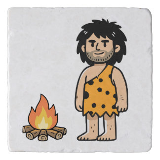 Throk Caveman & Fire Trivet