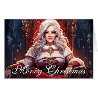 Throne Diva – Santa's Hottest Sister Card