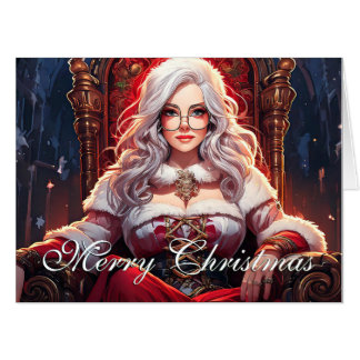 Throne Diva – Santa's Hottest Sister Card