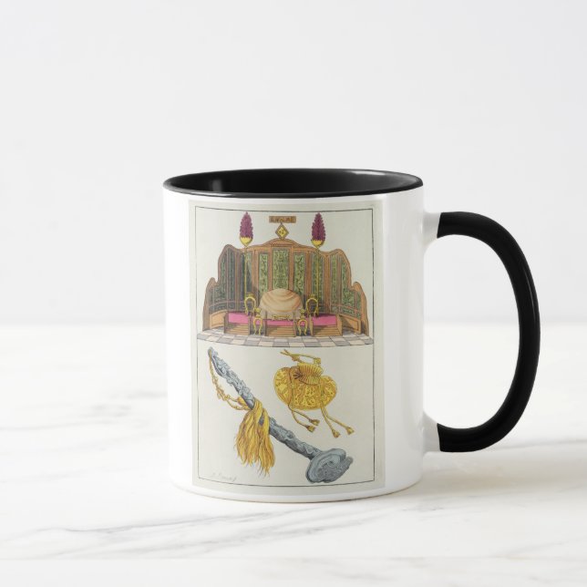 Throne of a Chinese Emperor, Yo-yo sceptre and cap Mug (Right)