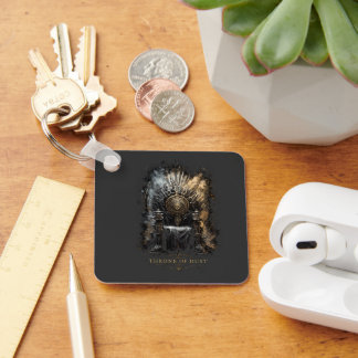 Throne of Dust Dark Fantasy Keychain