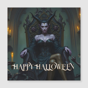 Throned Demon Queen in Candlelight