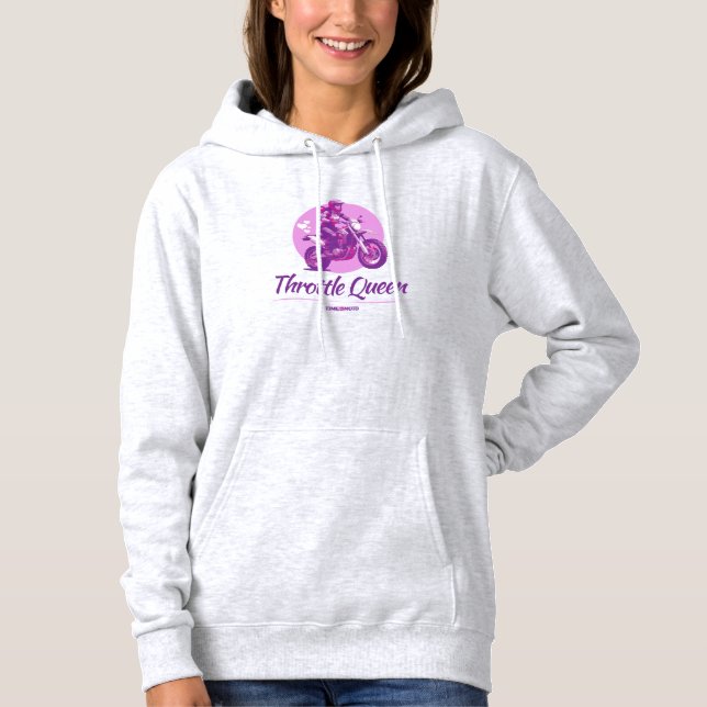 Throttle Queen Women’s Hoodie (Front)