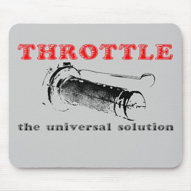 Throttle Solution Dirt Bike Motocross Mousepad (Front)
