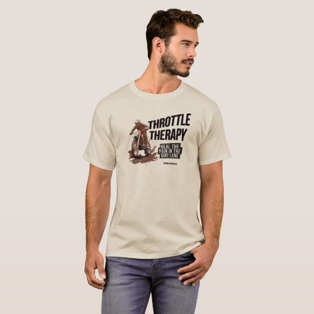 Throttle Therapy Dirt Bike T-Shirt (Front Full)