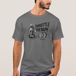Throttle Therapy Dirt Bike T-Shirt Grey