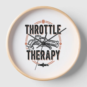 Throttle Therapy Motorcycle Grip Clock