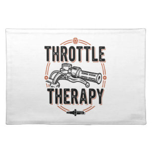 Throttle Therapy Motorcycle Grip Cloth Placemat