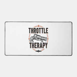Throttle Therapy Motorcycle Grip Desk Mat