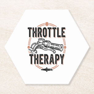 Throttle Therapy Motorcycle Grip.jpg Paper Coaster