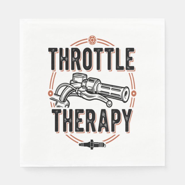 Throttle Therapy Motorcycle Grip Napkins (Front)
