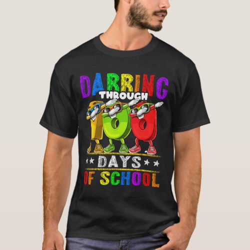 Through 100 Days Of School 100th Day School Kids  T_Shirt