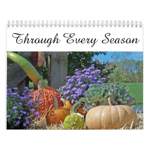 Through Every Season Personalized Calendar