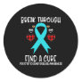 Through Find Cure Polycystic Kidney Disease Awaren Classic Round Sticker