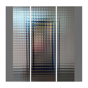 Through glass doors triptych
