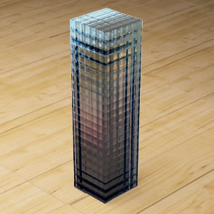 Through glass doors wine box