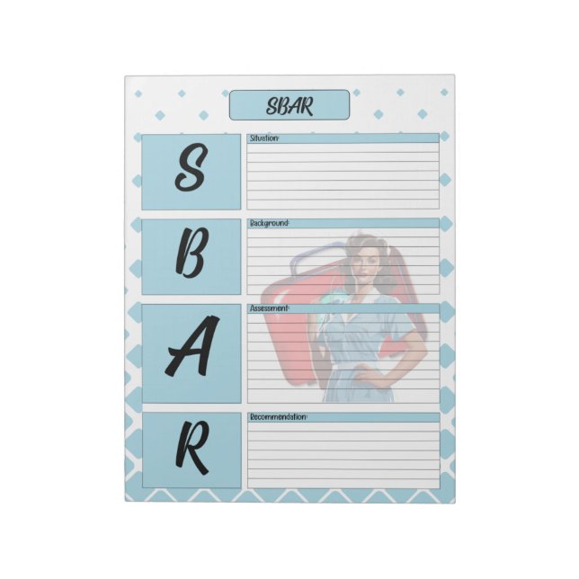 Through Nursing School_ SBAR Template Notepad (Rotated)