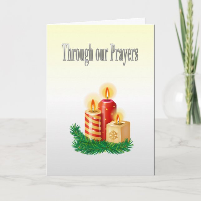 Through our Prayers Card (Front)