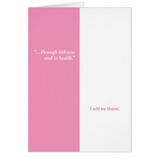 © Through Sickness... Cards (Front)
