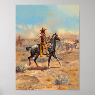 Through the Alkali, 1904 by Charles Marion Russell Poster