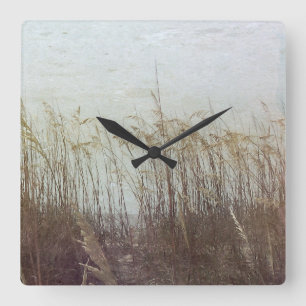 Through the Dunes II Square Wall Clock