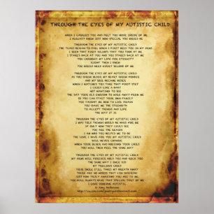 Through The Eyes Of My Autistic Child (poster) Poster