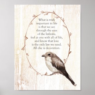 Through the Eyes of the Infinite Inspirational Poster