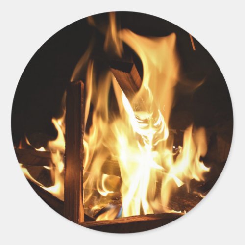 Through the Flames Classic Round Sticker