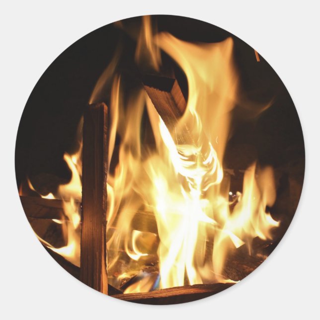Through the Flames Classic Round Sticker (Front)