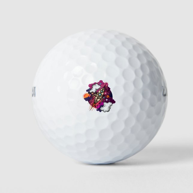 Through The Galaxy Golf Balls (Front)