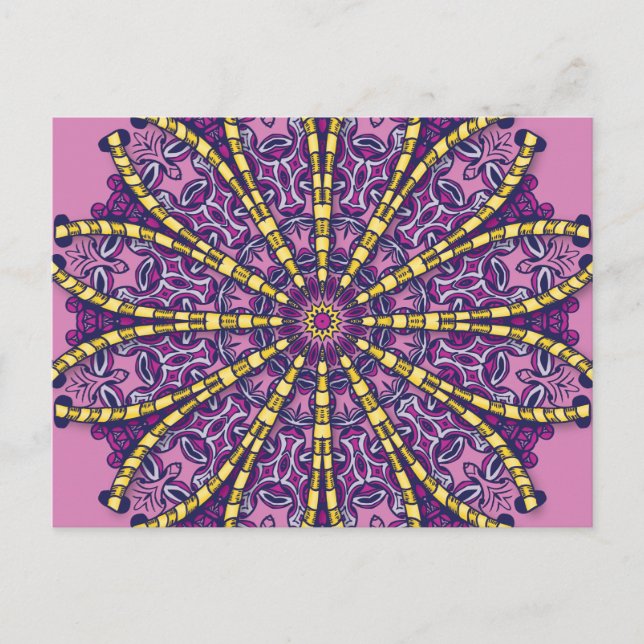 Through the Hole - Mandala - Postcard (Front)