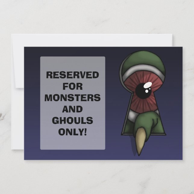 Through The Keyhole, invitation (Front)