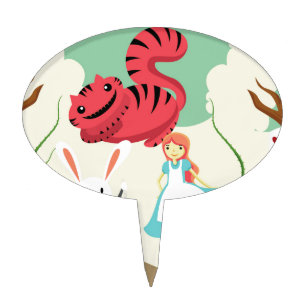 Through The Looking Glass Cake Topper