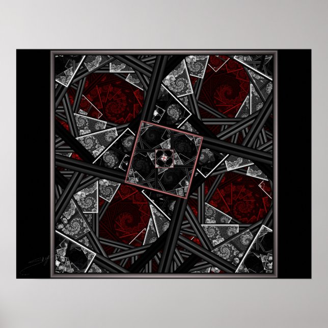 Through the Looking Glass Fractal Poster (Front)