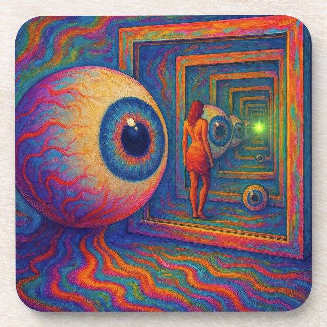 “Through the Prism of Sight” Beverage Coaster (Front)