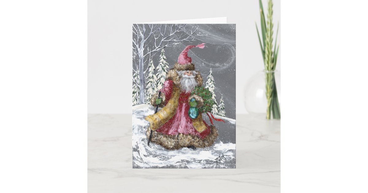 THROUGH THE SNOW HOLIDAY CARD | Zazzle.com