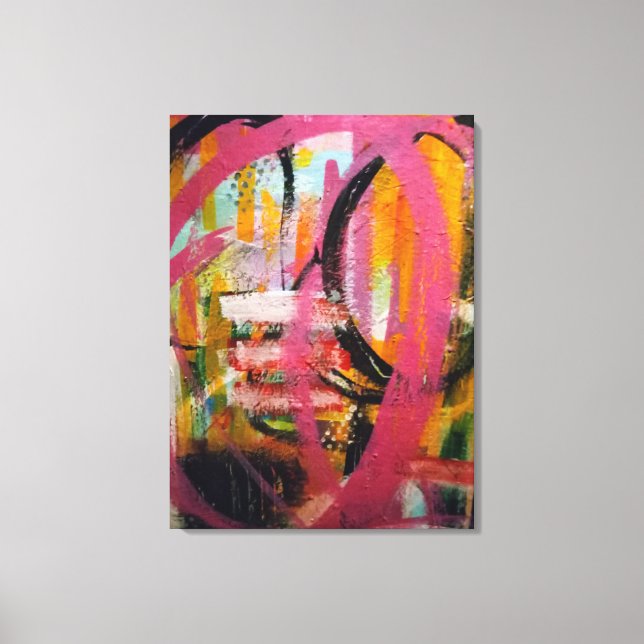 "Through The Trees" Abstract Canvas Print  (Front)