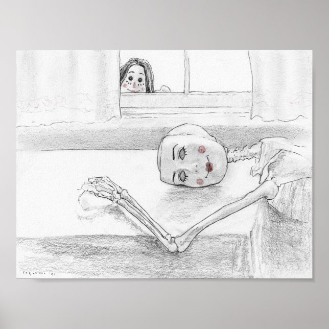 "Through the Window" by Christiane Cegavske Poster (Front)