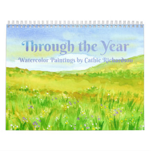Through The Year Watercolor Paintings Calendar