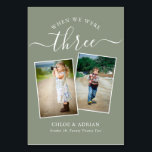 Through the Years Couple Photo Wedding Modern Tabl Table Number<br><div class="desc">Reminisce and have some fun with your wedding reception table numbers - These elegant simple table numbers give you the option to include a photograph of the the bride and groom at the same age as the table number, the bride and grooms name/s and the date of their wedding. The...</div>