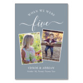 Modern Handwritten + Classic Serif Guest Names Table Number