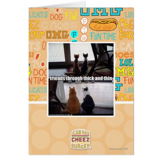 Through thick and thin cards (Front)